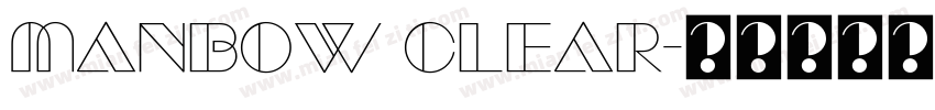 Manbow Clear字体转换